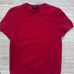 Quince Red Cashmere Women's Blouse